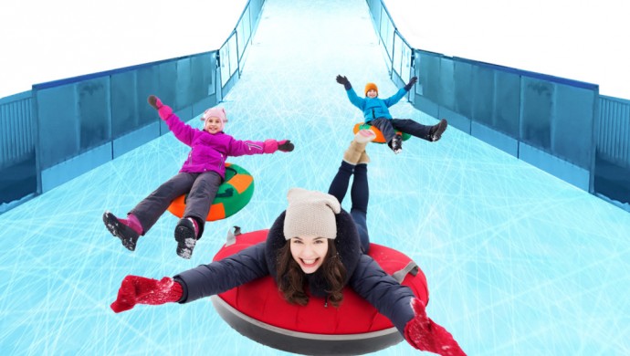 Variety Ice Slide at Eureka Skydeck